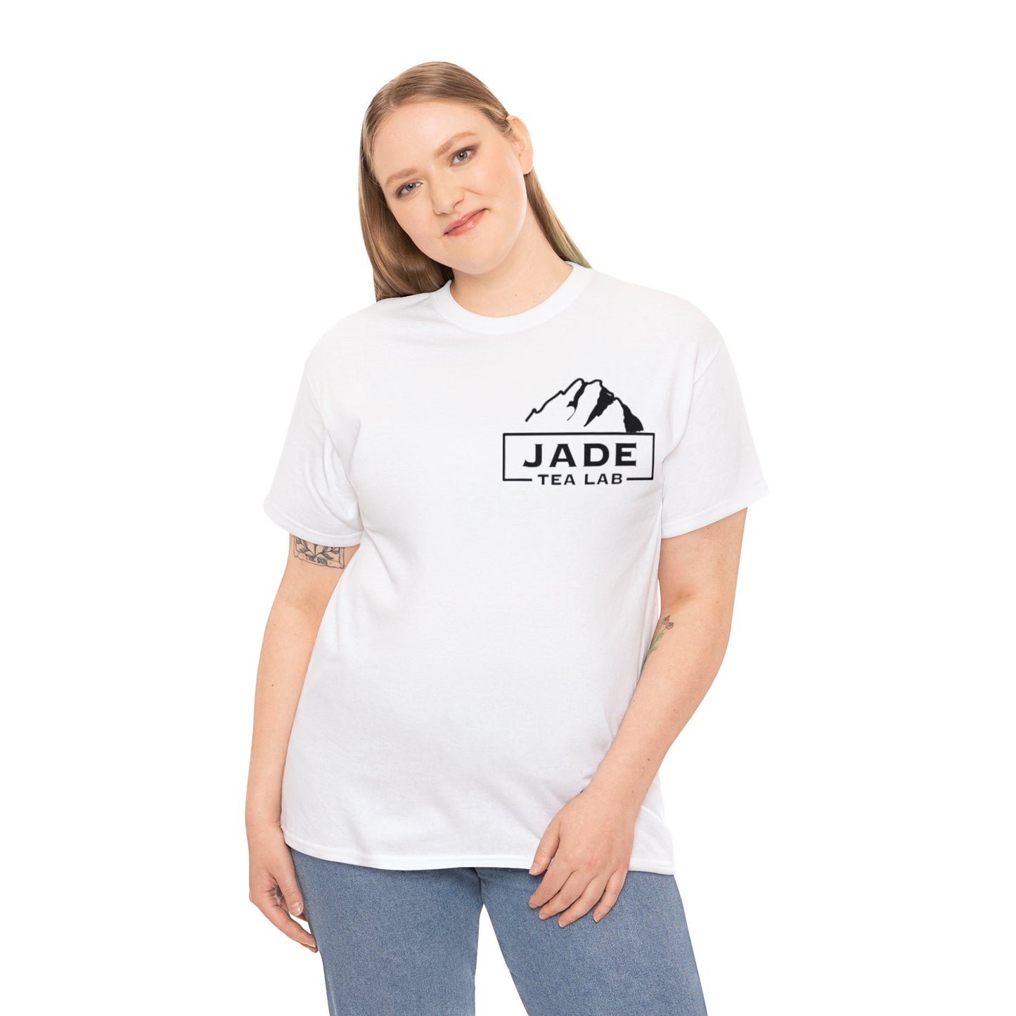 Jade Tea Lab Logo Unisex Heavy Cotton Tee