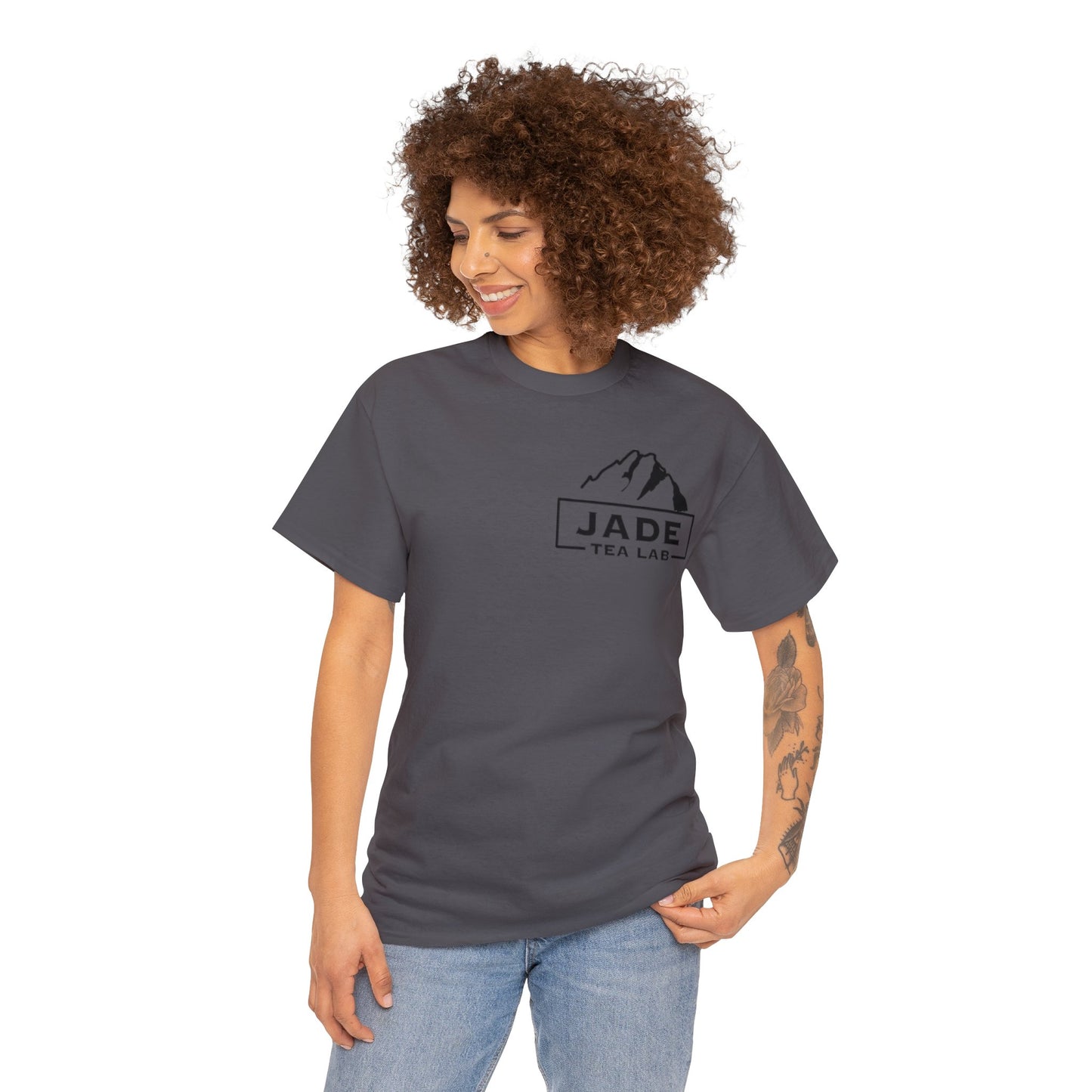 Jade Tea Lab Logo Unisex Heavy Cotton Tee