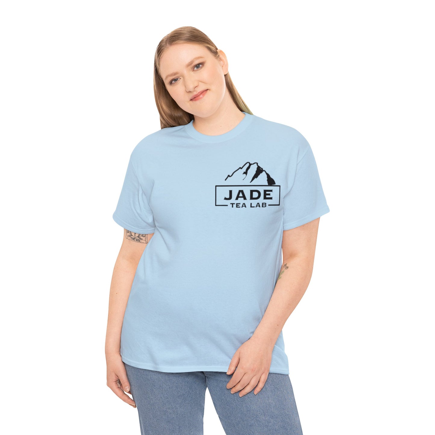 Jade Tea Lab Logo Unisex Heavy Cotton Tee