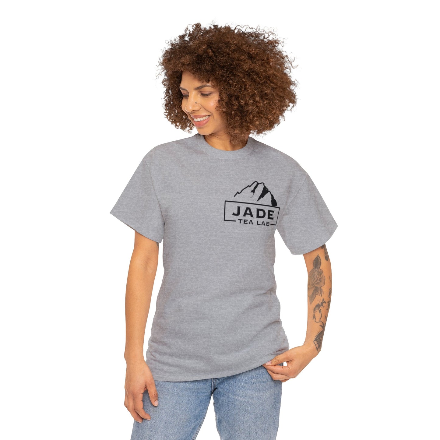 Jade Tea Lab Logo Unisex Heavy Cotton Tee