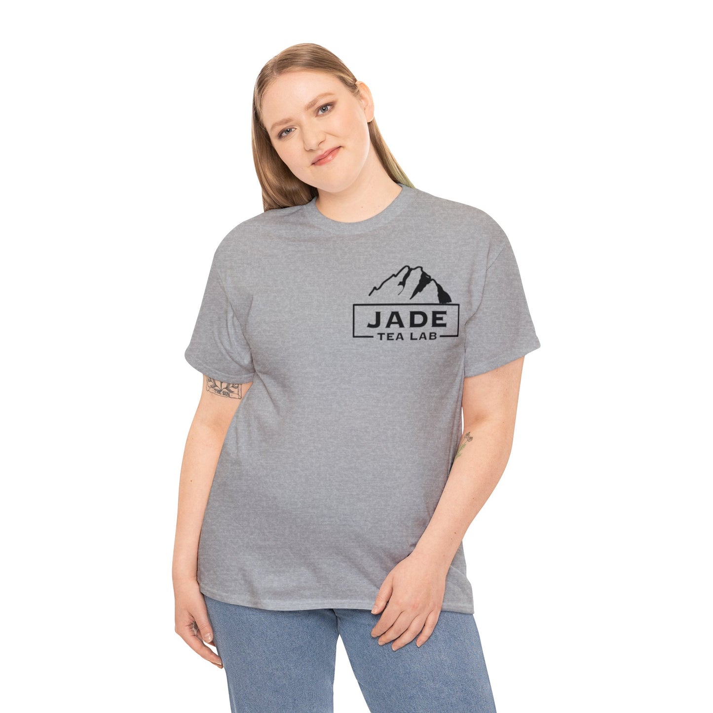 Jade Tea Lab Logo Unisex Heavy Cotton Tee