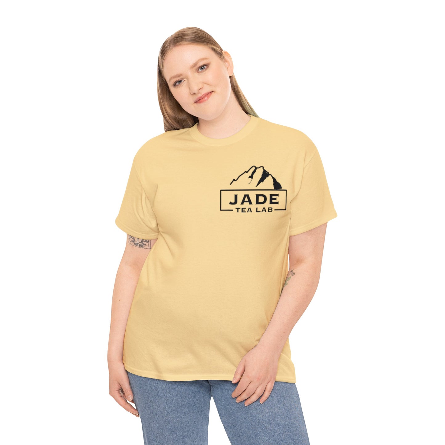 Jade Tea Lab Logo Unisex Heavy Cotton Tee