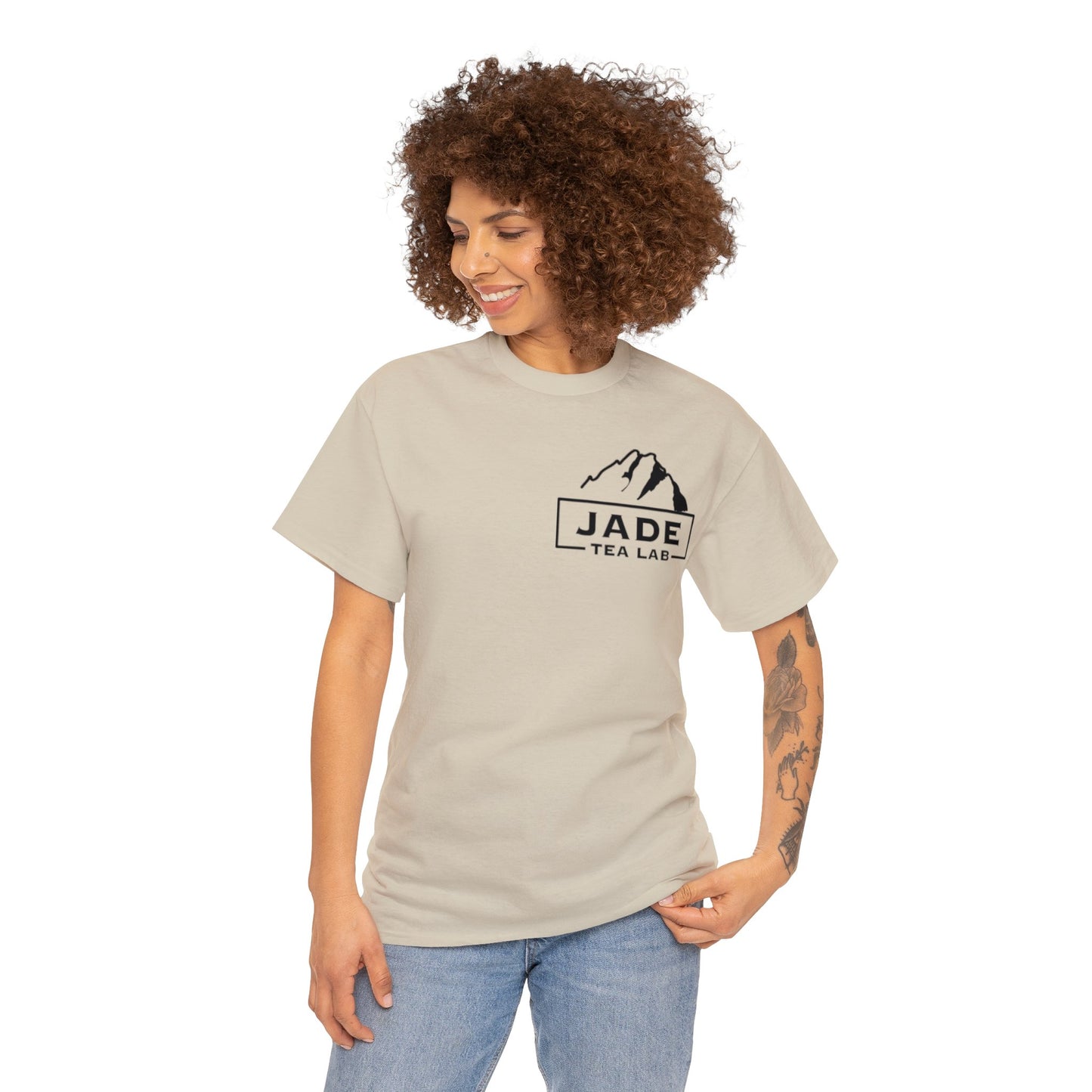 Jade Tea Lab Logo Unisex Heavy Cotton Tee