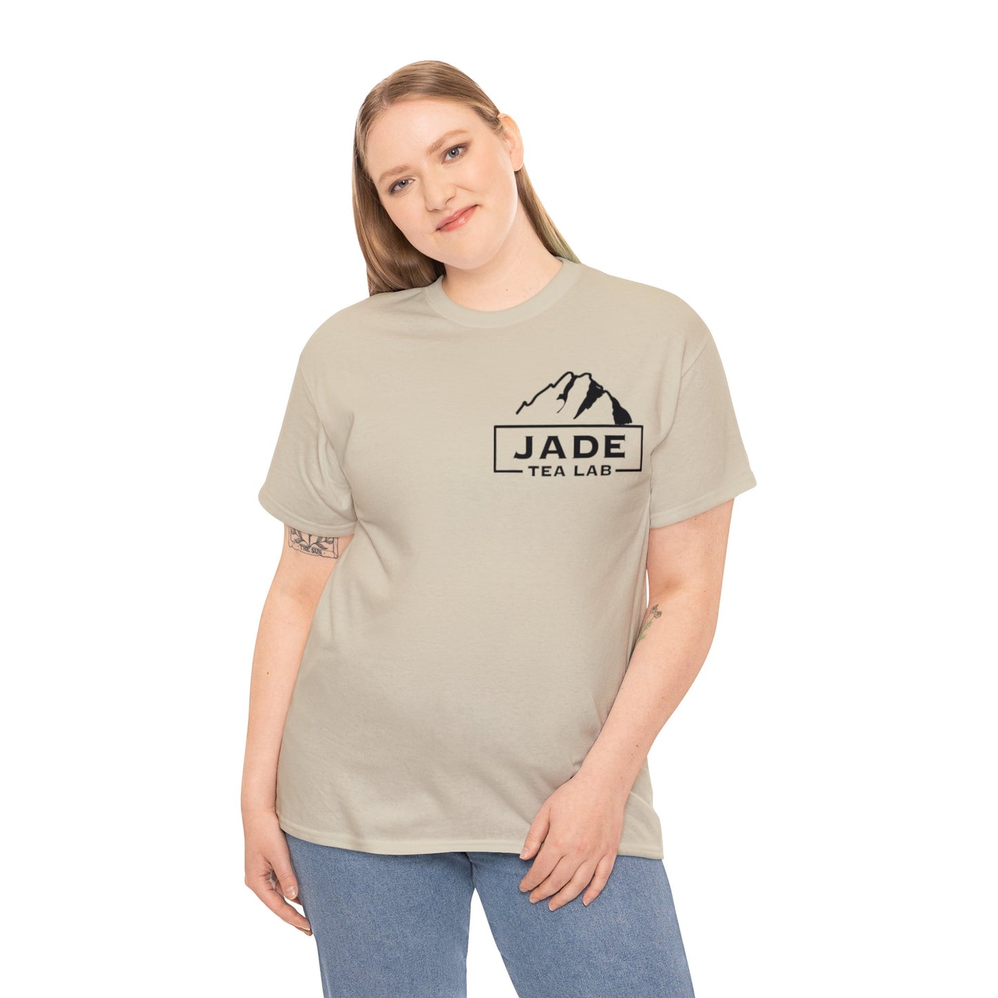 Jade Tea Lab Logo Unisex Heavy Cotton Tee