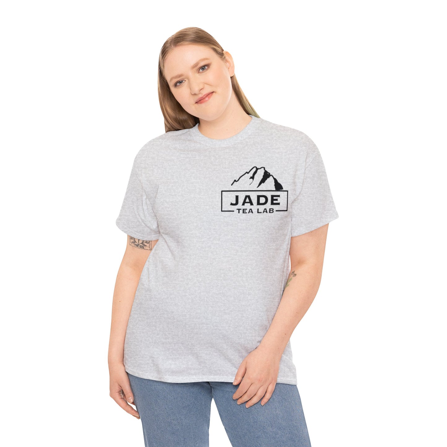 Jade Tea Lab Logo Unisex Heavy Cotton Tee