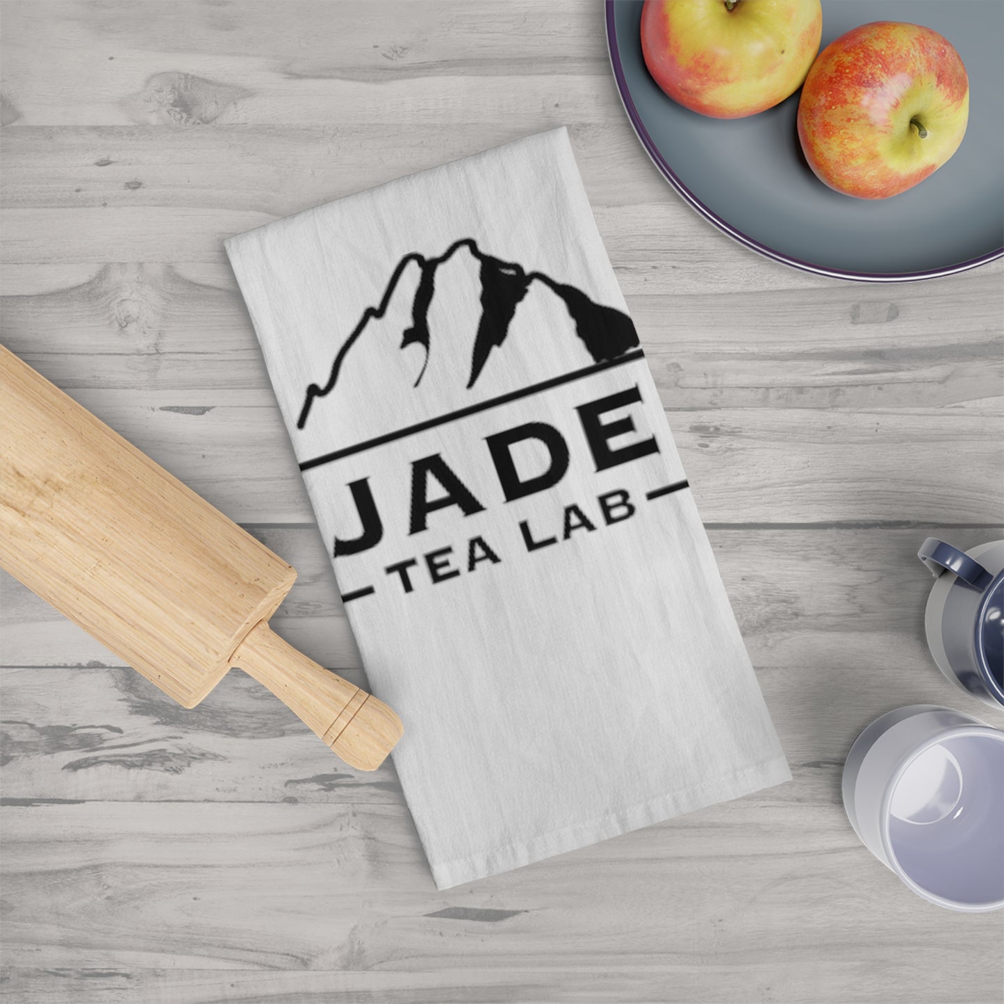 Jade Tea Lab Logo Tea Towel