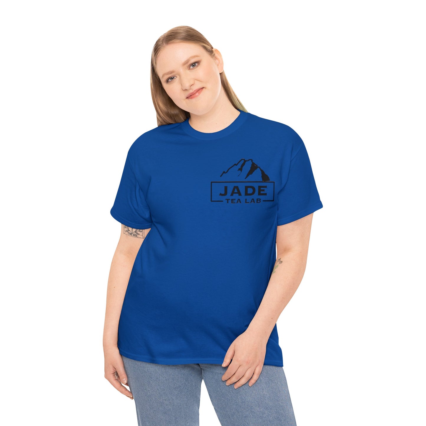 Jade Tea Lab Logo Unisex Heavy Cotton Tee