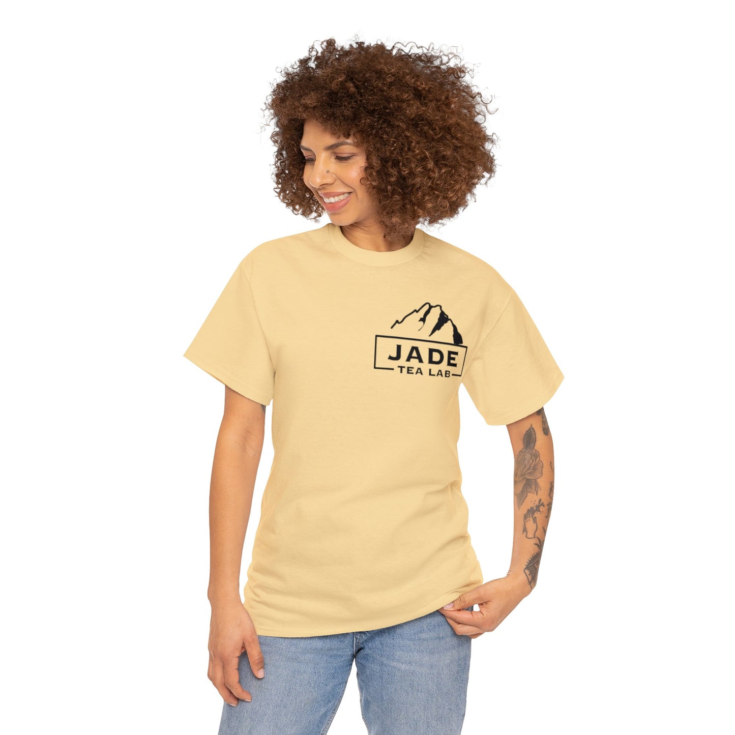 Jade Tea Lab Logo Unisex Heavy Cotton Tee